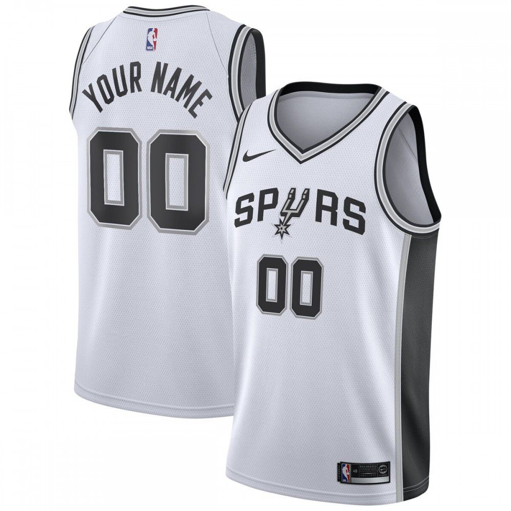 San Antonio Spurs 2020/21 Swingman Custom Jersey - Association Edition - White-Pro Kit Vault | Brand New 26/27 Sports Jerseys